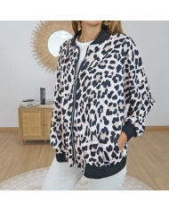 bomber imprime animal femme