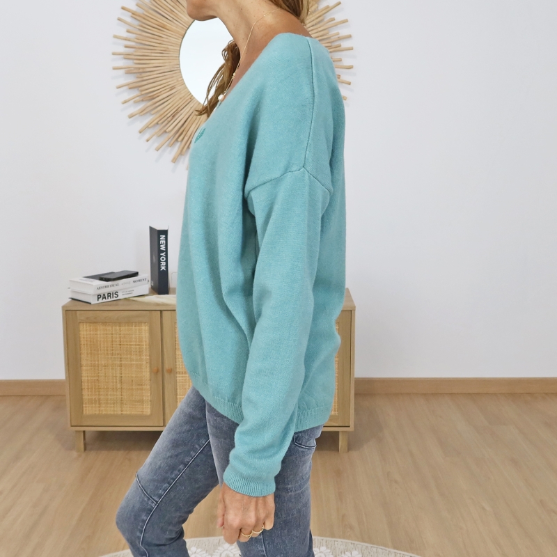 pull femme look casual chic