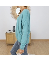 pull femme look casual chic