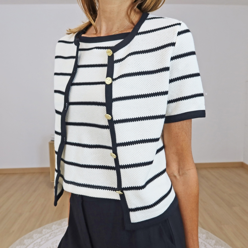 twinset femme detail boutons dores