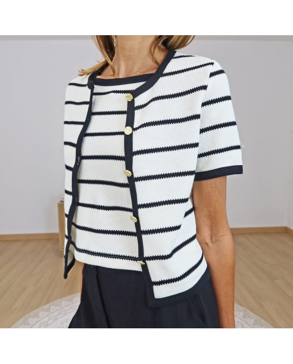 twinset femme detail boutons dores
