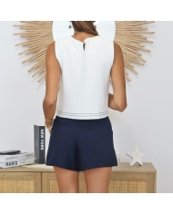 top marine vue dos bouton