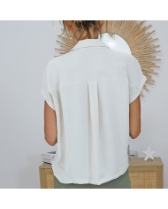 blouse fluide polyester femme été