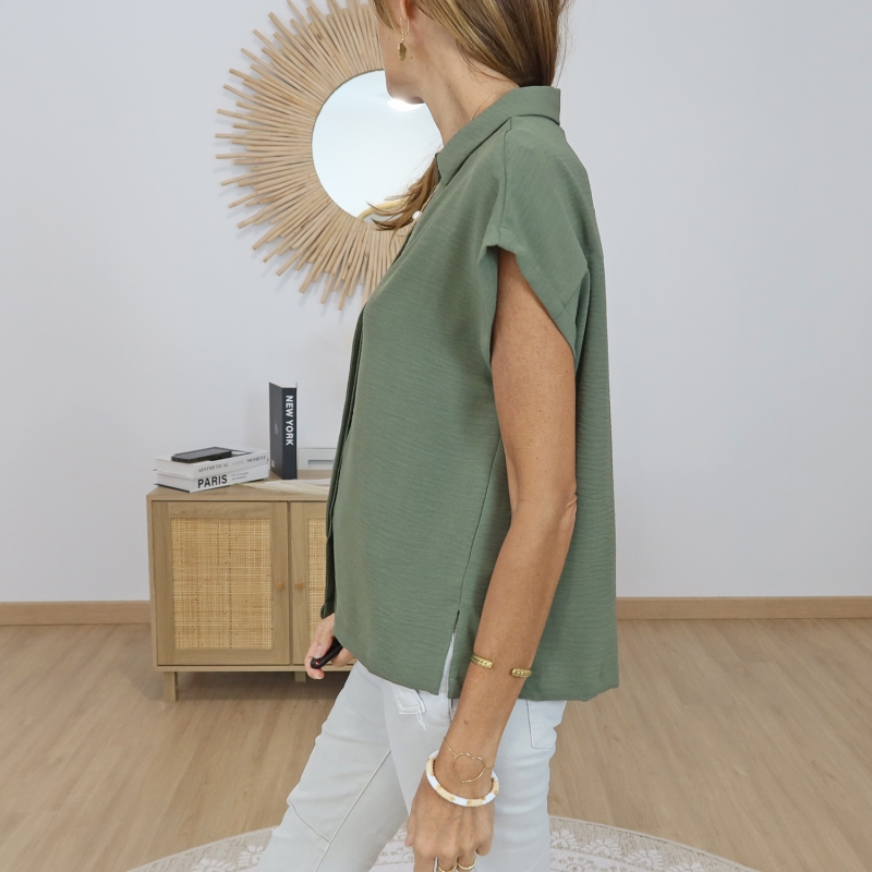 blouse fluide polyester femme ete