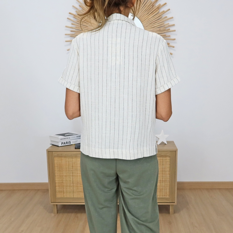 blouse manches courtes fluide femme ete