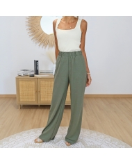 pantalon mellow tifosi kaki femme