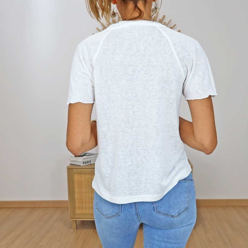 t-shirt cooky ecru femme tifosi