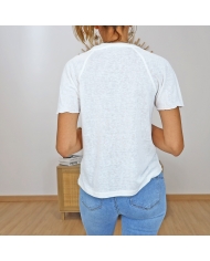 t-shirt cooky ecru femme tifosi