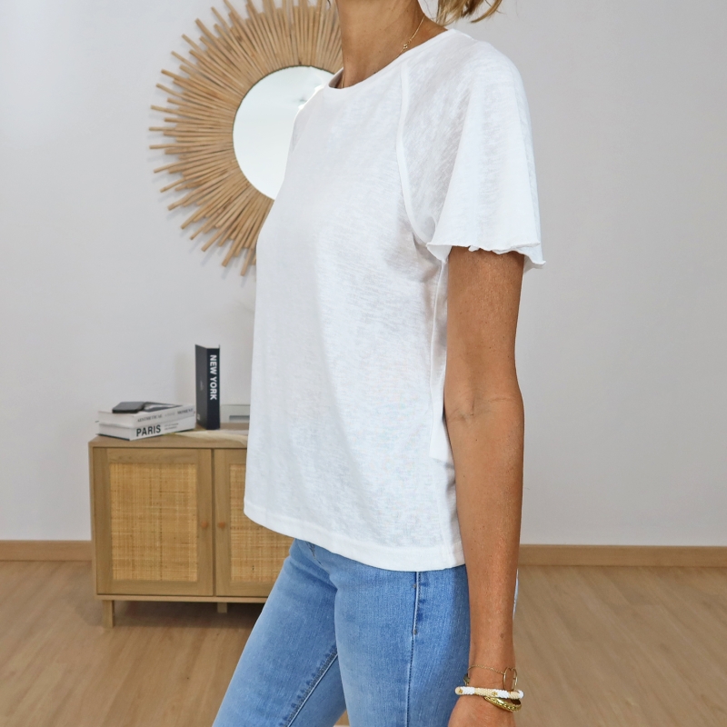 t-shirt cooky ecru femme tifosi