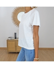 t-shirt cooky ecru femme tifosi