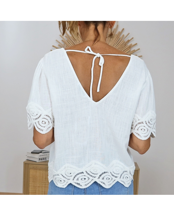 blouse blanche look chic femme