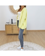 gilet jaune femme look casual