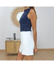 jupe short femme detail zip invisible