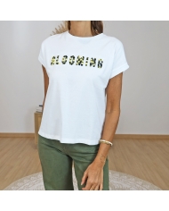 s-thirt swanna tiffosi femme blooming relief