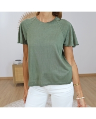 t-shirt cooky kaki femme tiffosi