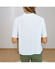 blouse femme decollete lien nouer