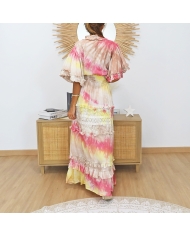 robe ete longue fluide femme