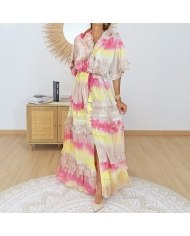 robe boheme chic femme multicolore