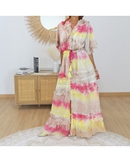 robe longue romantique femme