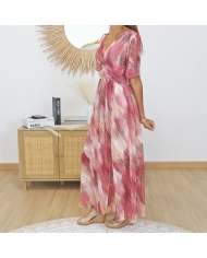 robe longue voile fluide femme