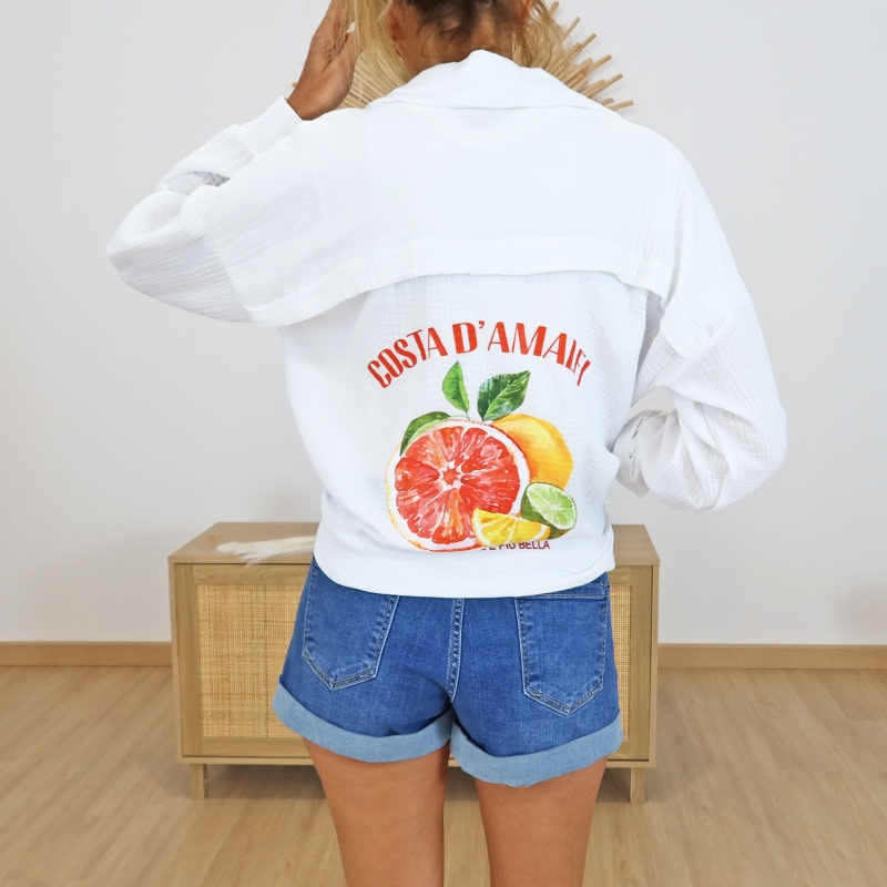 chemise gaze coton femme costa amalfi