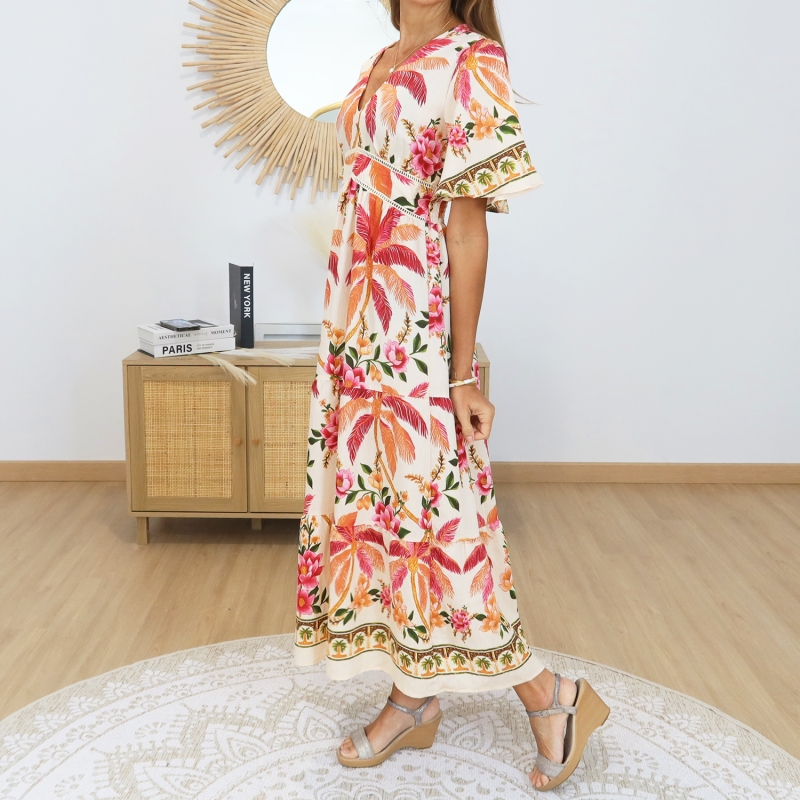 robe longue ete femme imprime floral