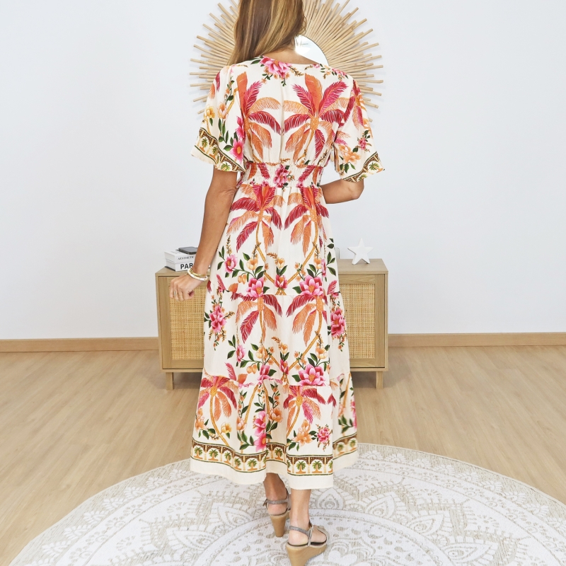 robe fluide femme taille elastiquee