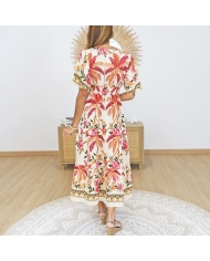 robe fluide femme taille elastiquee