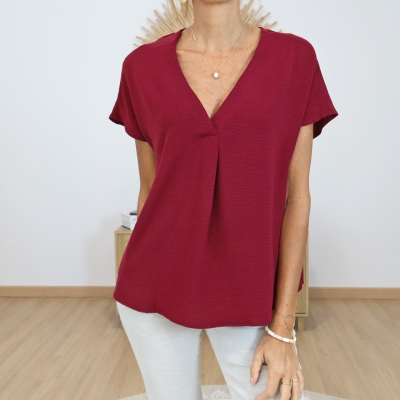 Top Maxine Bordeaux Tiffosi