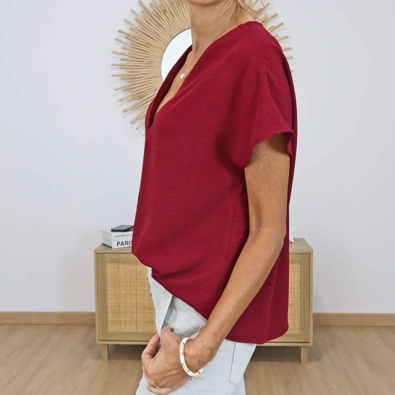 top manche courte femme fluide