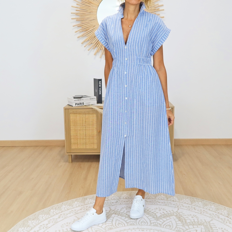 robe tiffosi camonila détail rayures