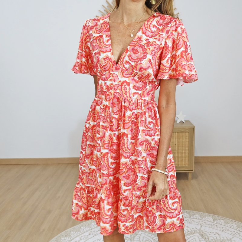 robe elea corail vue face