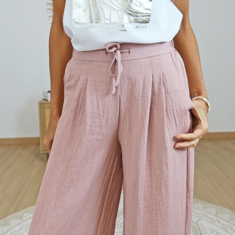 pantalon augusta detail taille lien