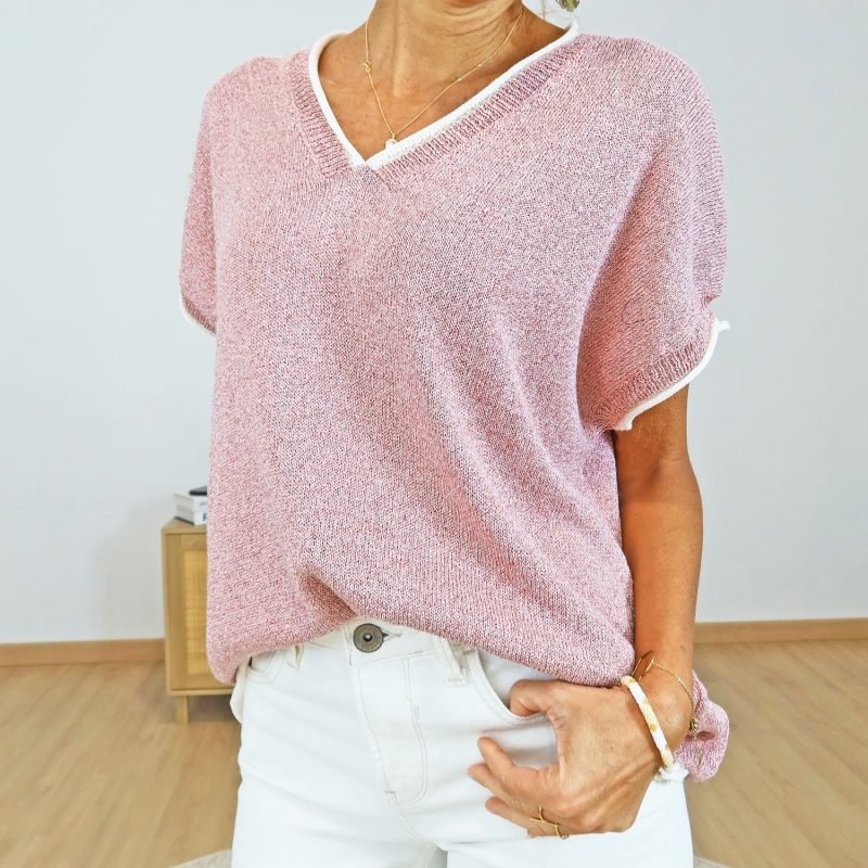 top maille scintillante sofia femme