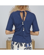 top dos noue coquillage femme