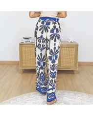 pantalon viscose femme coupe large