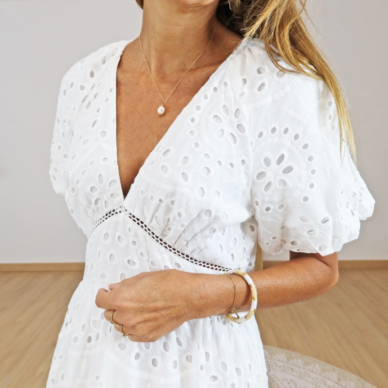 robe coton femme manches ballon