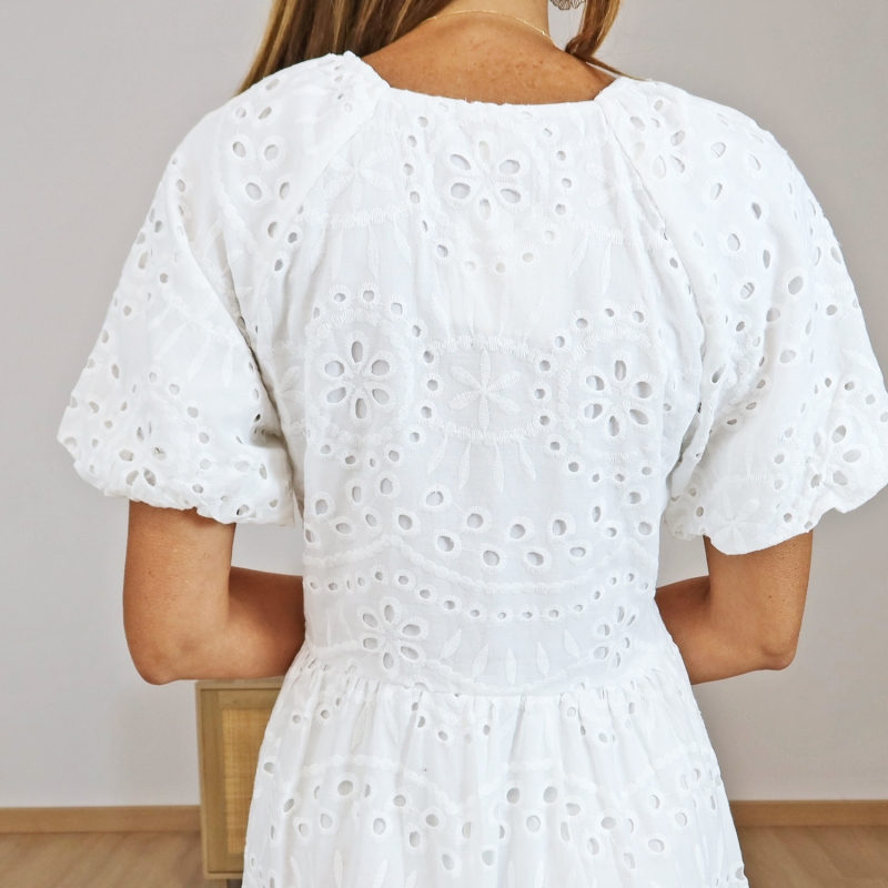 robe fluide blanche femme ete