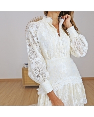 robe blanche chic femme portee