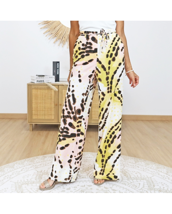 pantalon multicolore tendance femme été