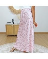 jupe fluide femme imprimé fleurs détail