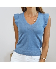 top maille fine femme été élégant