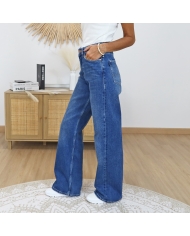 jean taille haute femme coupe large
