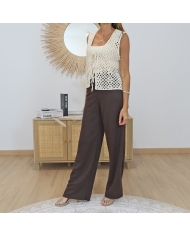 pantalon femme tenue élégante été