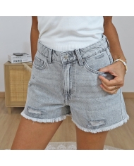 short babsy gris femme vue face