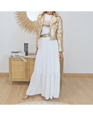 Jupe longue blanche Camponesa Tiffosi