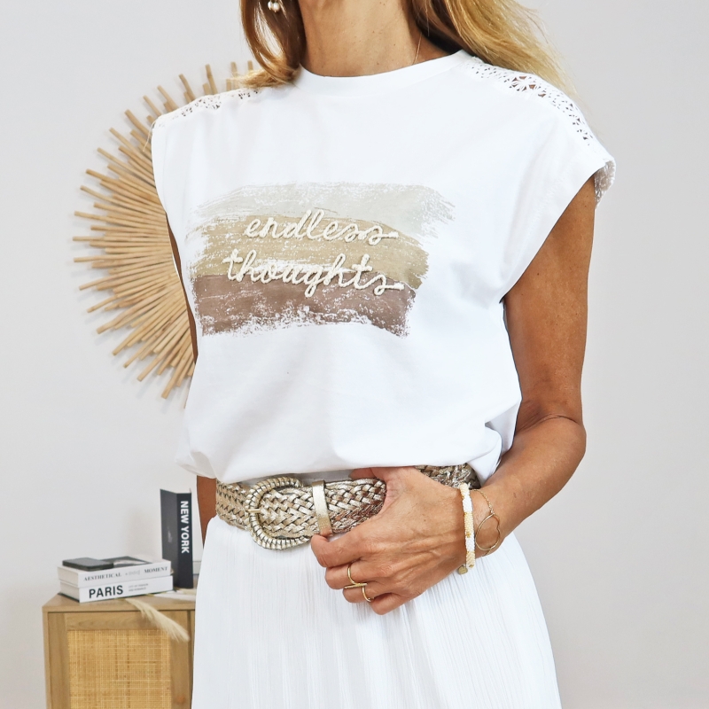 t shirt bohème chic femme