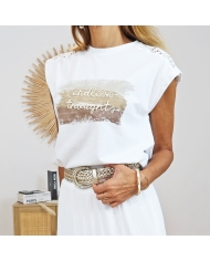 t shirt bohème chic femme