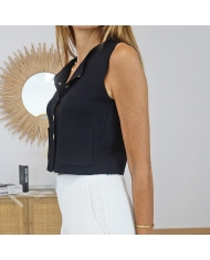 gilet veston femme tiffosi hallow porté