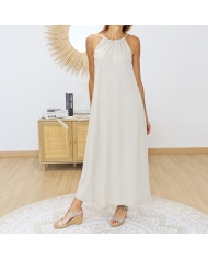 robe longue femme silhouette élégante fluide